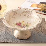 European-Style Fruit Plate Three-Piece Ceramic Tea Table Decoration Living Room Fruit Plate - Image 5