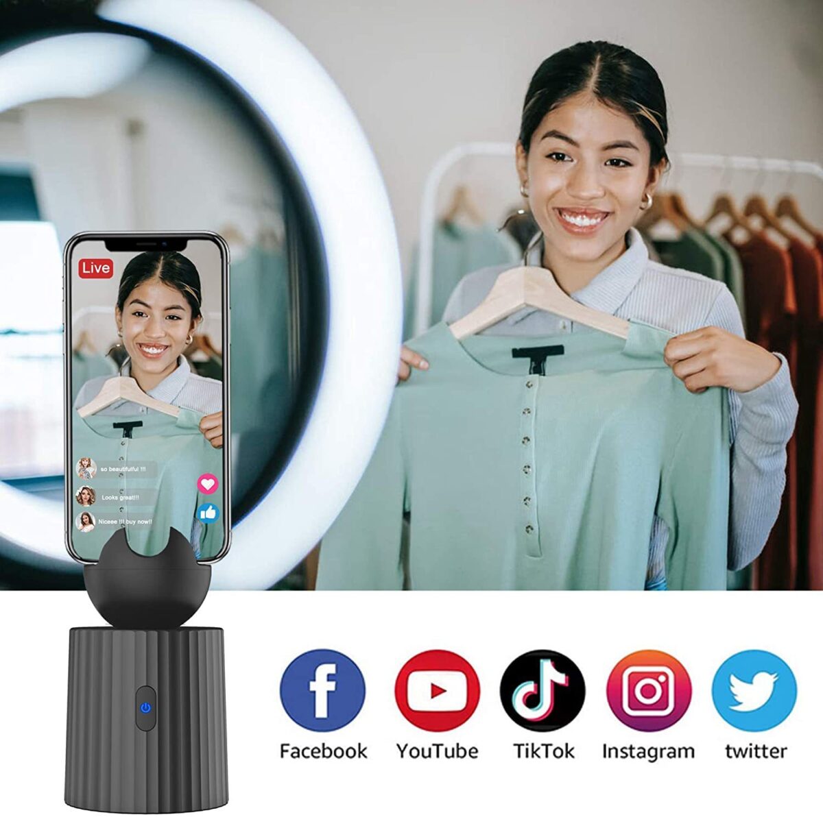 Rechargeable Smart Portable Selfie Stick - Image 5