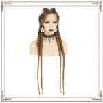 Amazon Wig Four-strand Ponytail Braid Braided Front Lace Chemical Fiber Wig Hair Set - Image 2