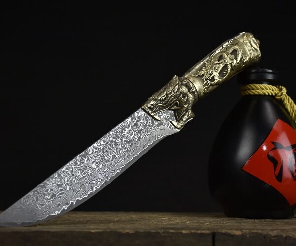 Household Simple Damascus Chiron Bone Knife