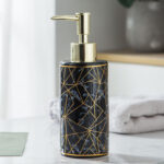 Marble Ceramic Lotion Shampoo  Bottle Bathroom Accessories - Image 2