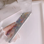Laser Bear Mobile Phone Case Female Mobile Phone Case Starry Universe Cartoon Pattern - Image 3
