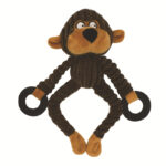 Pet Sounding Plush Toy Three-Color Rubber Ring Corduroy - Image 3