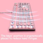 Mechanical Keyboard And Mouse Set Wired Round Key Wireless Laptop Desktop - Image 5