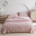 Japan Waffle Plaid Blankets for Bed Sofa Throws Cotton Yarn Towel Blanket for Kids Adult Summer Air Conditioning Quilt Bedspread - Image 3
