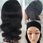 Long Curly Hair Black Mid-section Big Wave Synthetic Headgear - Image 3