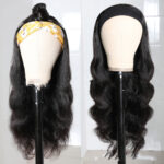 Long Curly Hair Black Mid-section Big Wave Synthetic Headgear - Image 4