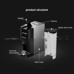Cross Border 19bar Three In One Capsule Coffee Maker