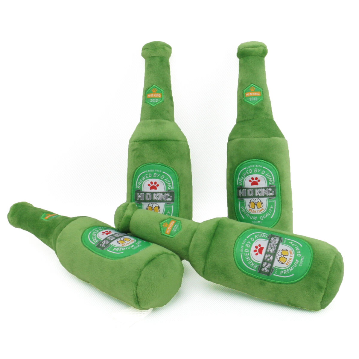 New Pet Supplies Sounding Plush Toy Creative Cartoon Simulation Beer Bottle Beer Mug Toy Dog Toy - Image 1