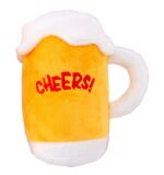 New Pet Supplies Sounding Plush Toy Creative Cartoon Simulation Beer Bottle Beer Mug Toy Dog Toy - Image 3