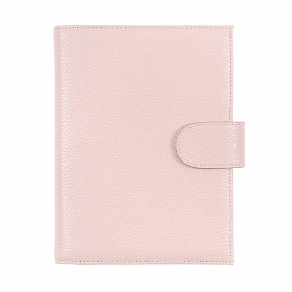 Leather Notebook Lychee Pattern Head Layer Cowhide A6 Loose-Leaf Diary