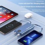 PD66W Fast Charge Power Bank 20000 MA Large Capacity With Cable Mobile Power Supply - Image 3