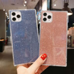 Compatible With  , Square Glitter Transparent TPU Soft Shell - Image 2