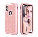 Compatible with Apple, iPhoneX shatter-resistant shell PC+ silicone three-in-one all-inclusive iPhoneX glitter powder cover - Image 2