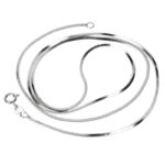 Pure silver plated platinum necklace