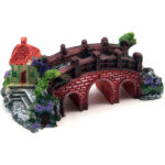 Fish Tank Aquarium Landscape Rockery Fake Bridge Landscaping Decoration Package Fish Globe Decorative Simulation Bridge Rockery Stone - Image 4