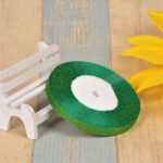 Bow Gold Silk Silver Polyester Ribbon - Image 7