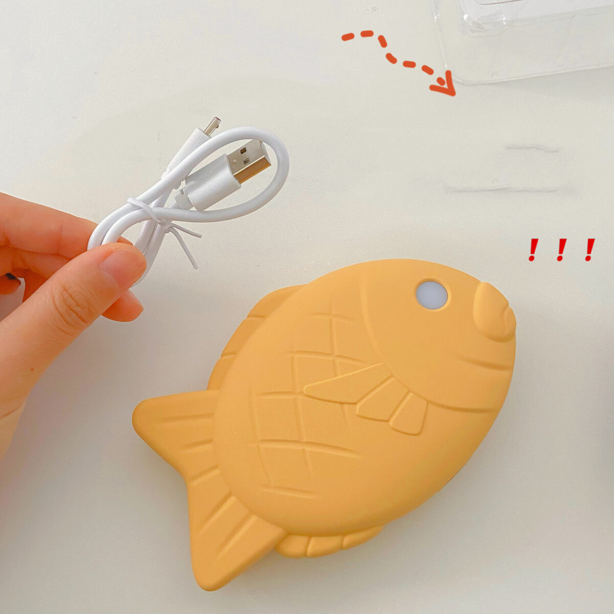 Cartoon Cute Taiyaki Power Bank Ins 5000mAh - Image 1