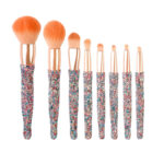 High-end 8 Barrels Of Diamond-encrusted Makeup Brush Set