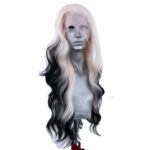 Light Gold Black Gradient Synthetic High Temperature Silk Role-playing Hair - Image 2