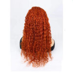 Simple And Casual Water Wave Orange Wig - Image 8