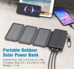 Folding Fast Charge Solar Charging Unit 20000 MA Large Capacity Portable Outdoor Folding Mobile Power Supply - Image 6