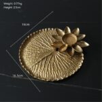 Copper Fruit Plate Snack Bowl Decoration Dining Table Living Room Soft Decoration Crystal Fruit Plate - Image 6