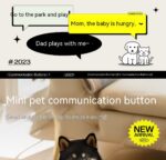 Pet Small Size Ac Cat Voice Stitching Miniature Recording Dog Training Talking Button - Image 8