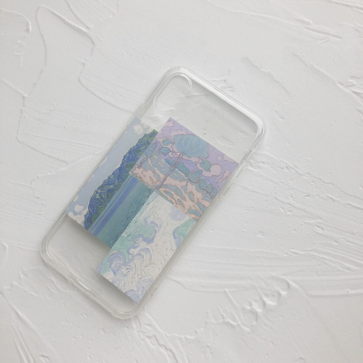 Compatible with Apple , Oil painting landscape clouds mountains and rivers mobile phone case - Image 3