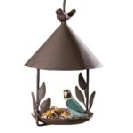American made old wrought iron bird feeder - Image 3