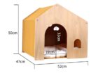 Wooden Kennel Four Seasons Universal Environmental Protection Solid Wood Pet Tent - Image 7