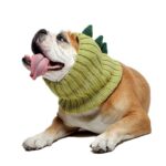 Pet Dog Dinosaur Warm Windproof Halloween Knitted Hat Head Cover - Image 9