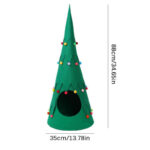 Pet Felt Christmas Tree Foldable Tent Dogs And Cats Semi-closed Four Seasons Universal - Image 6