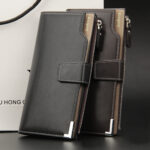 Korean Youth Business Ticket Holder Zipper Multi Card Slots Wallet - Image 10