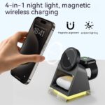 Three-in-one Magnetic Wireless Charger Small Night Lamp - Image 10