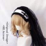 Nun Headdress Retro Hair Band Church Cross Embroidery Light Diamond Shawl Veil - Image 8