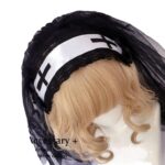 Nun Headdress Retro Hair Band Church Cross Embroidery Light Diamond Shawl Veil - Image 9