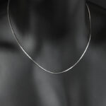 Pure silver plated platinum necklace - Image 2