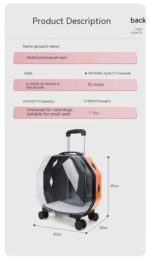 Transparent Backpack With Large Capacity And Ventilated Pet Supplies - Image 9