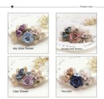 Handmade Bow Hair Accessories Barrettes Hair Ring Pearl Elegant Girl Headdress Flower - Image 10