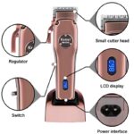 Hair Scissors Carbon Steel Cutter Head Adjustable LCD Display With Base - Image 8