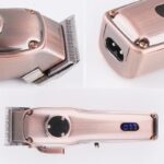 Hair Scissors Carbon Steel Cutter Head Adjustable LCD Display With Base - Image 10