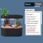 Aquarium Ecological Landscape Desktop Self-circulation Mini Small Change Water Household Fish Tank - Image 7