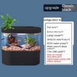 Aquarium Ecological Landscape Desktop Self-circulation Mini Small Change Water Household Fish Tank - Image 8