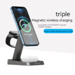 Mobile Phone Vertical Wireless Charger Watch Wireless Charger Mobile Phone Wireless Three-in-one Charger - Image 5