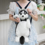 Husky Plush Simulation Bag Toy - Image 3
