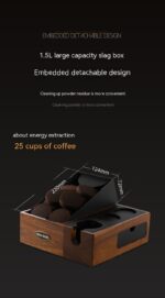 Bomber Coffee Handle Bracket Tamper Walnut Base Pressure Excited Filling Storage Seat - Image 5