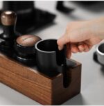 Bomber Coffee Handle Bracket Tamper Walnut Base Pressure Excited Filling Storage Seat - Image 9