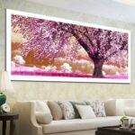 Cross Living Room Forest Landscape Painting Flowers Blooming Rich Trees Place Of First Love - Image 10