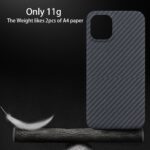 Compatible with Apple, Suitable For Iphone12promax 12MINI Protective Cover Carbon Fiber Phone Case - Image 3